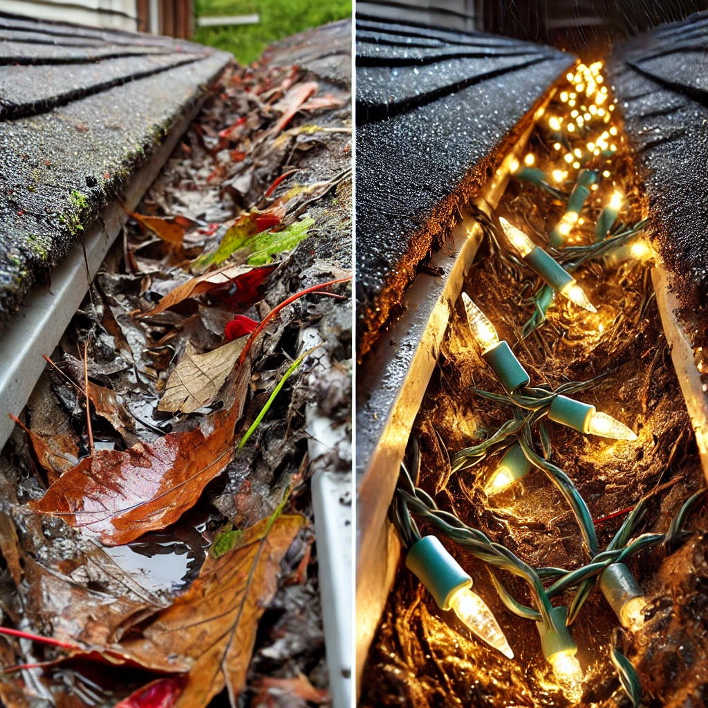 Why Clean Gutters Make Your Christmas Lights Shine Brighter