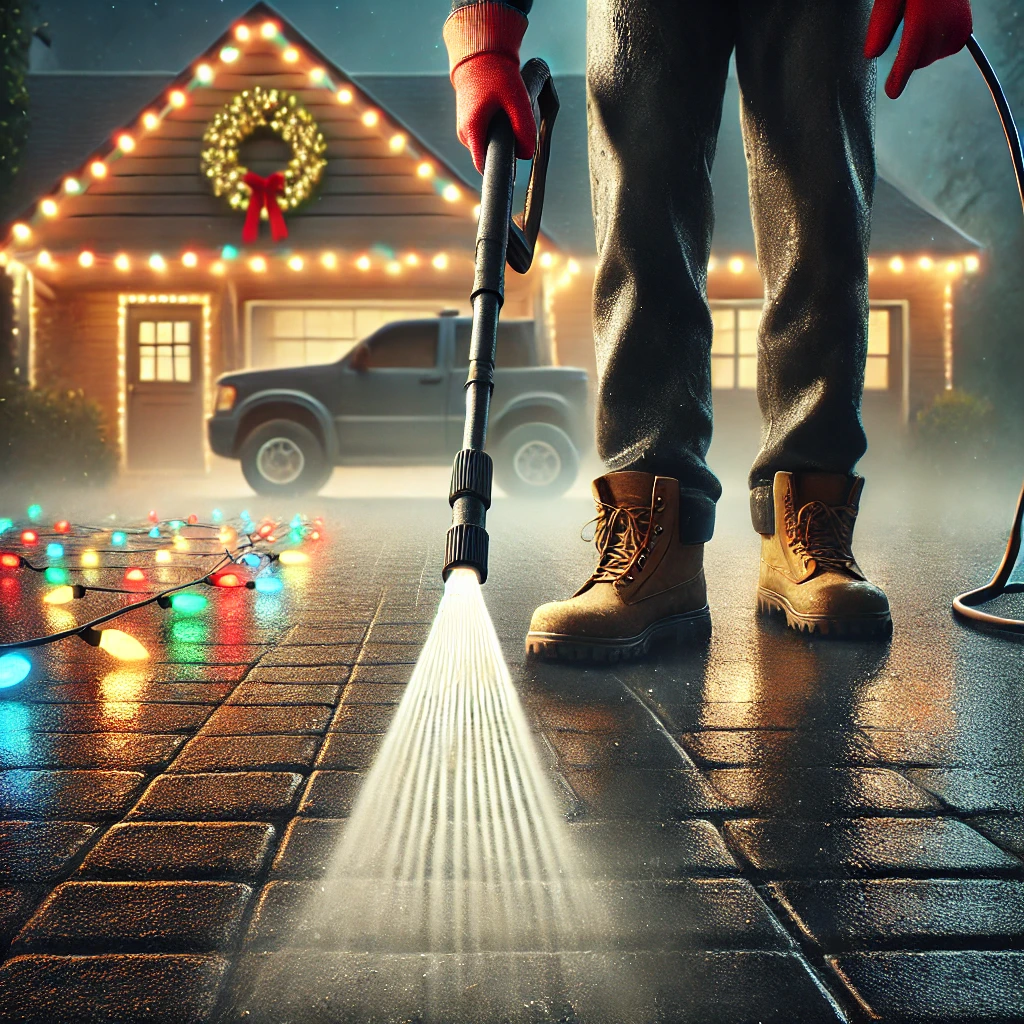 Holiday Decorating: Why You Should Clean Your Driveway First