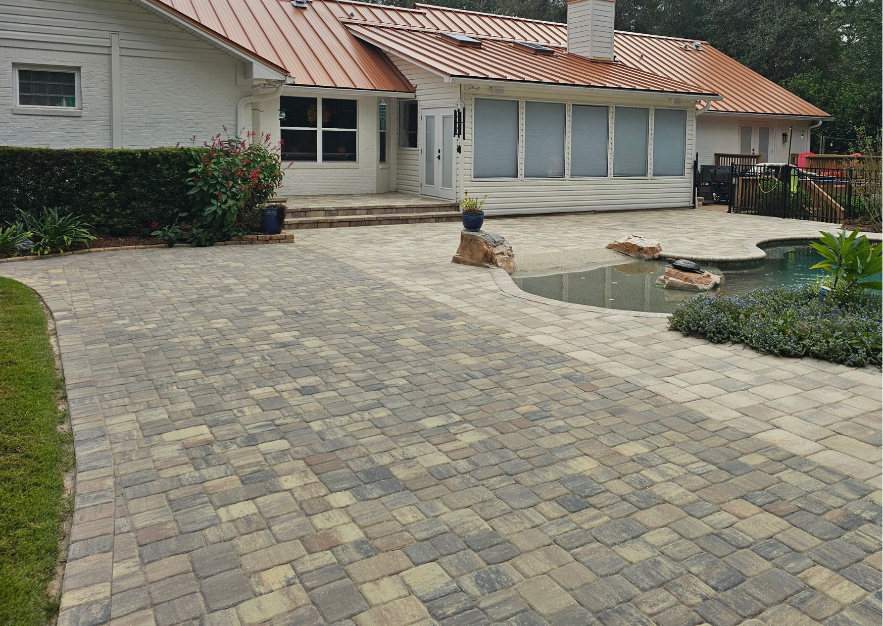 Paver Pool Deck