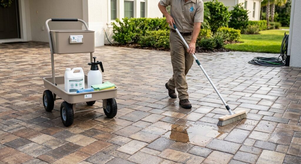 How to Care for Pavers After Cleaning and Sealing