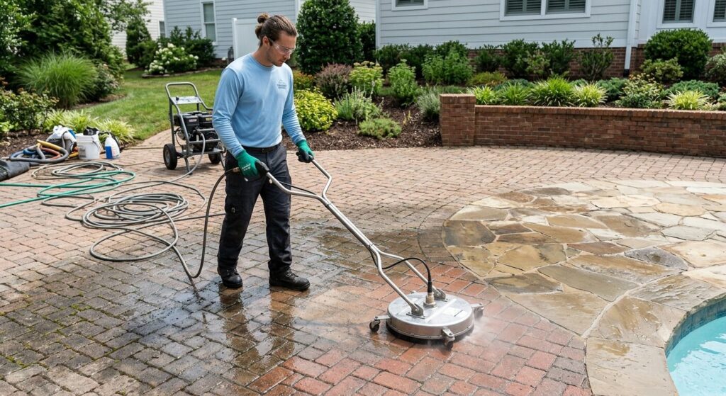 How to Safely Clean Brick Pavers and Stone Surfaces